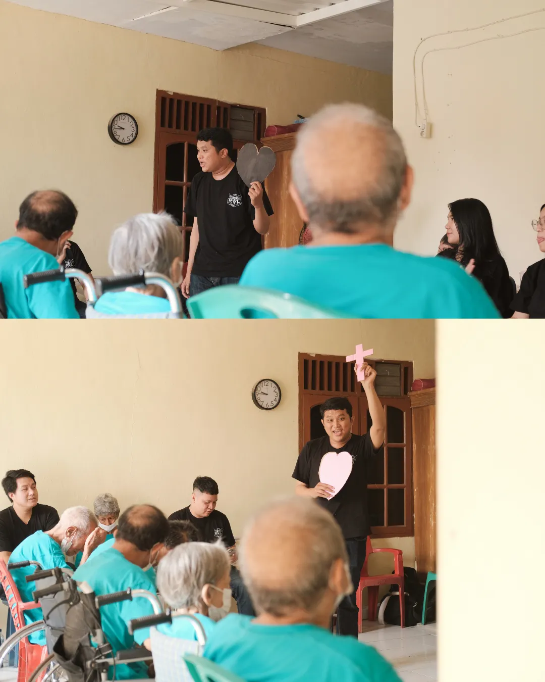 Members of the REAL community sharing with others at a charity event
