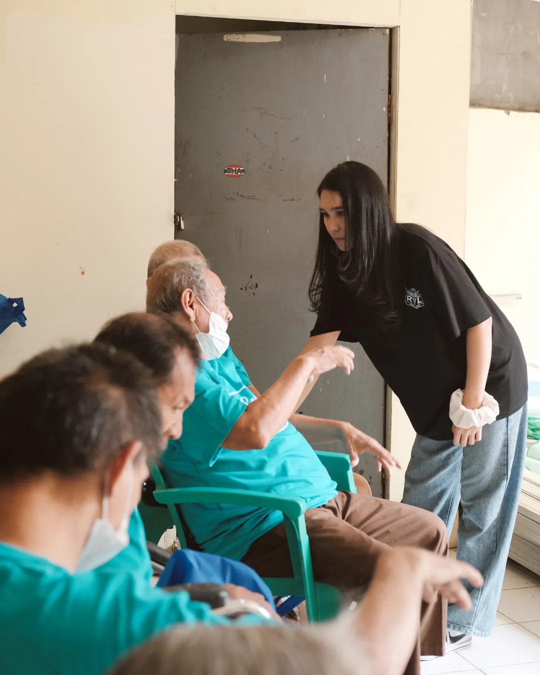 Members of the REAL community sharing with others at a charity event
