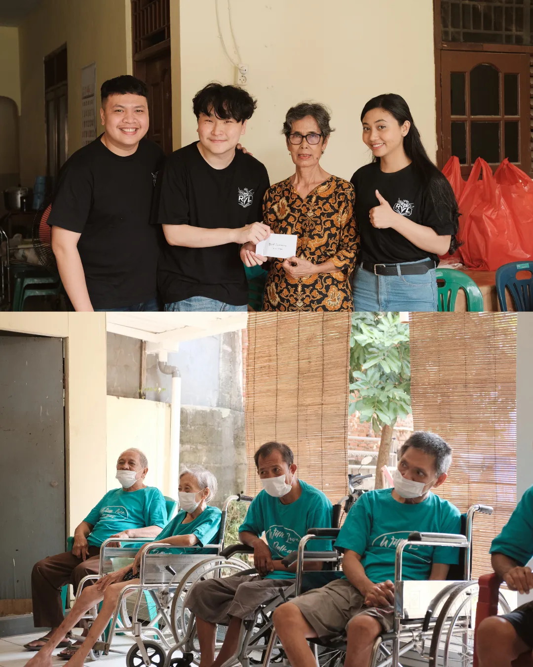 Members of the REAL community sharing with others at a charity event