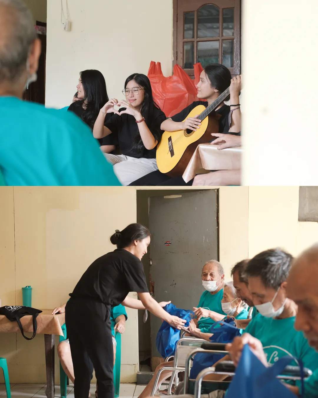 Members of the REAL community sharing with others at a charity event