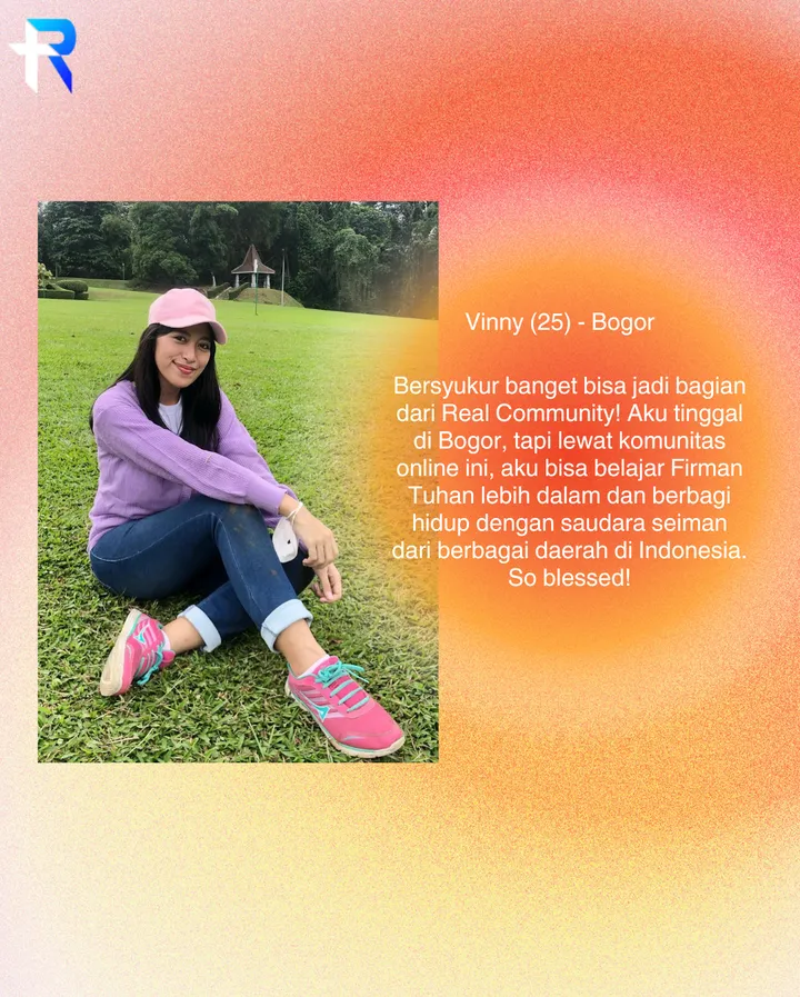 Testimony from Vinny (25) in Bogor about learning God’s Word more deeply through the online community